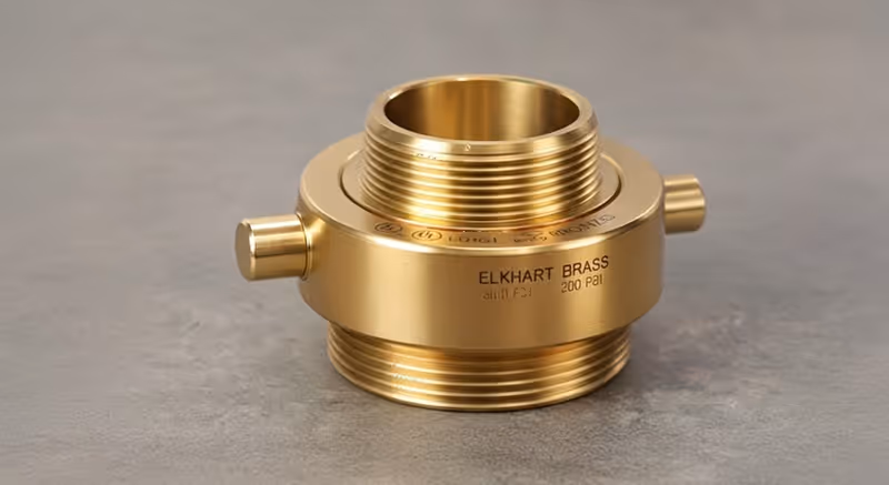 Adaptador Doble Macho M-327 Bronce 2.5" | Elkhart Brass