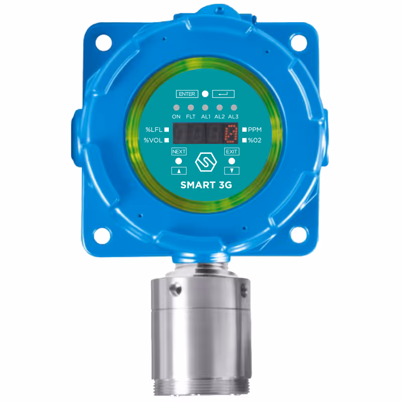 Detector de cloro, SO2 y NO2 Sensitron SMART3G-D2 Ex i