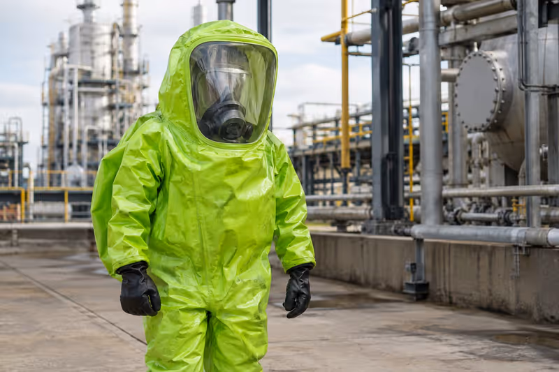 Traje hazmat DuPont Tychem 10000