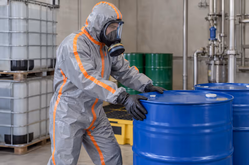 Overol químico DuPont Tychem 6000 F