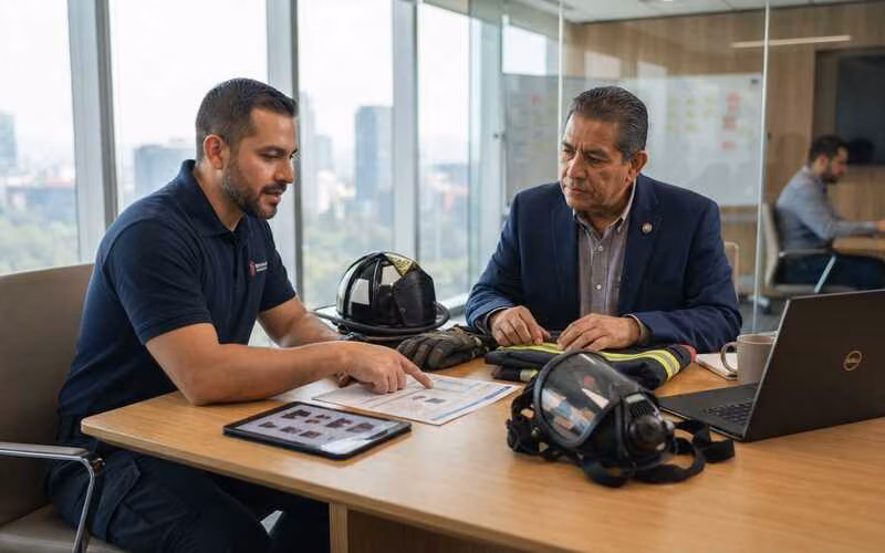Redacción del anexo técnico de una licitación de trajes para bomberos certificados NFPA en México