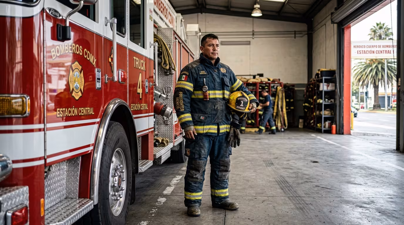 Licitación pública de equipo para bomberos en México: expediente y documentación técnica
