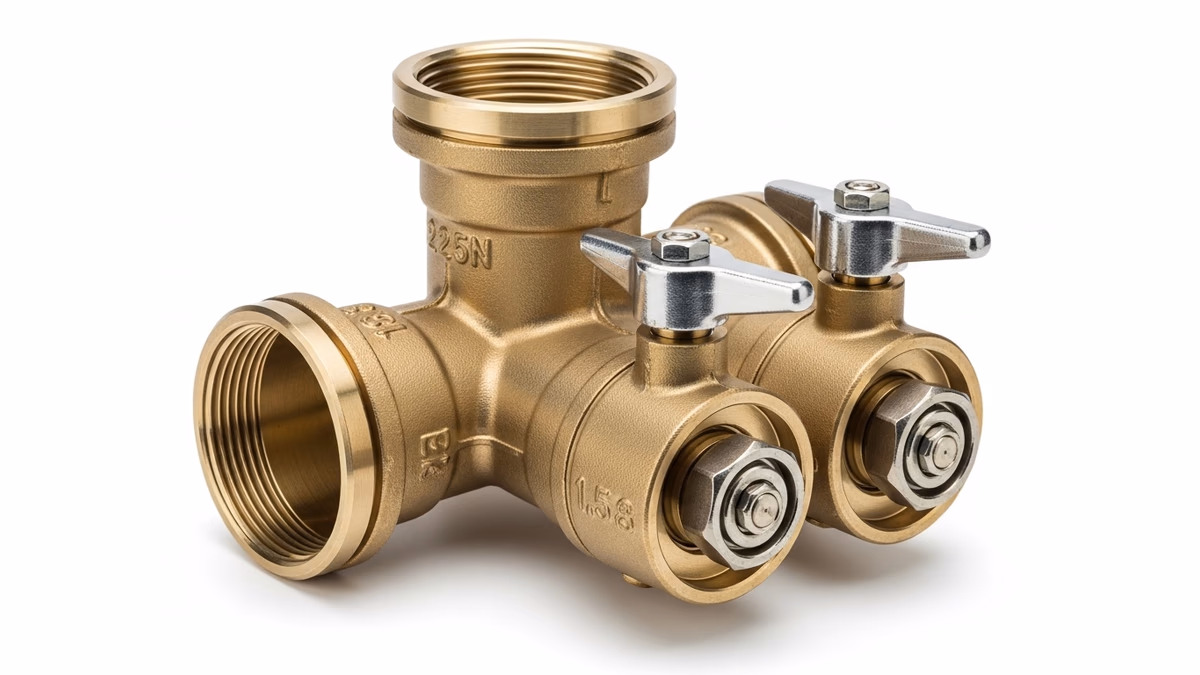 Conexión Y (Wye) B-97-A 2.5" Elkhart Brass — vista 4