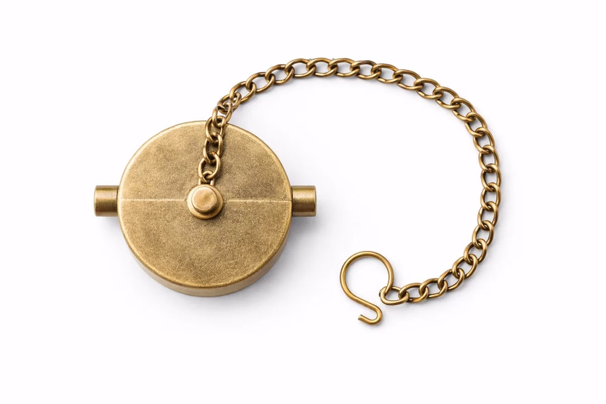Cap Protección C-17 2.5" NH Bronce Cadena 9" UL Listed — vista 2
