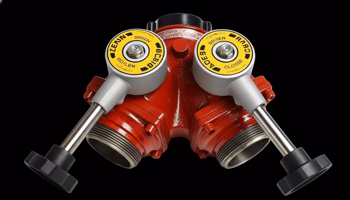 Conexión Wye B-97-B Bronce 2.5"×2.5" NH 200 PSI UL FM — vista 2