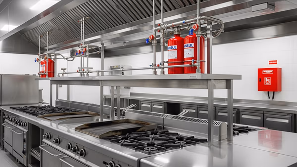 Gabinete contra incendio certificado en Restaurante Pujol — Restaurante Pujol