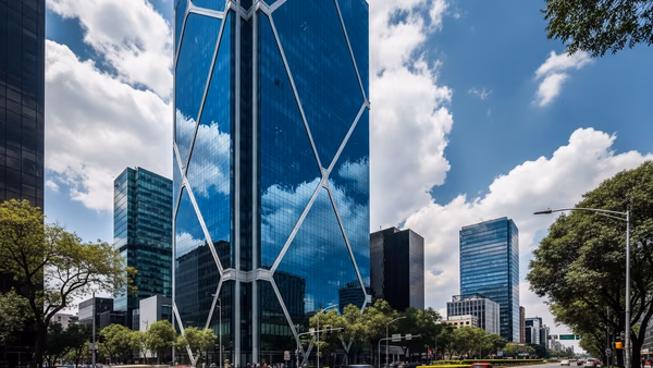 Fachada principal de Torre BBVA Ciudad de México en Ciudad de México — Torre BBVA Ciudad de México