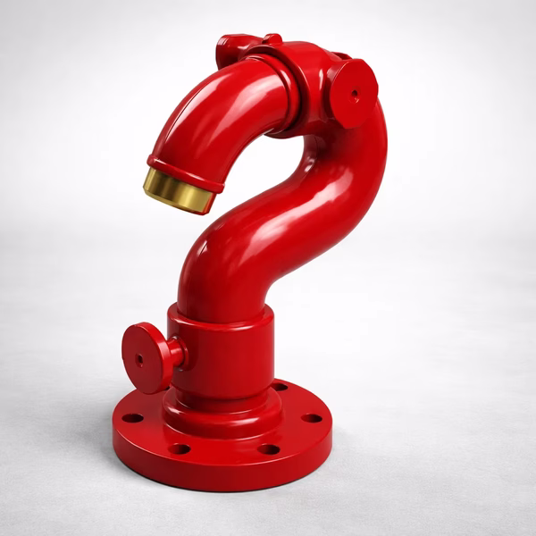 Monitor Cuello de Cisne - Bronce Fundido 250-1000 GPM — vista 3