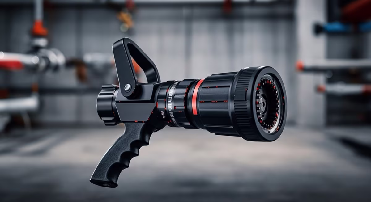 Boquilla Mid-Force TFT 70-200 GPM Dual Presión 50/100 PSI NFPA 1964